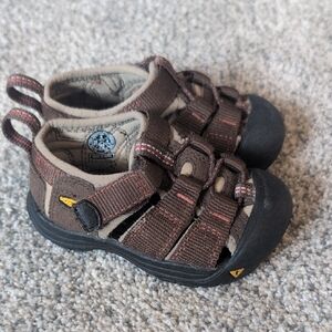 Keen Kids' Brown and Black Sandals